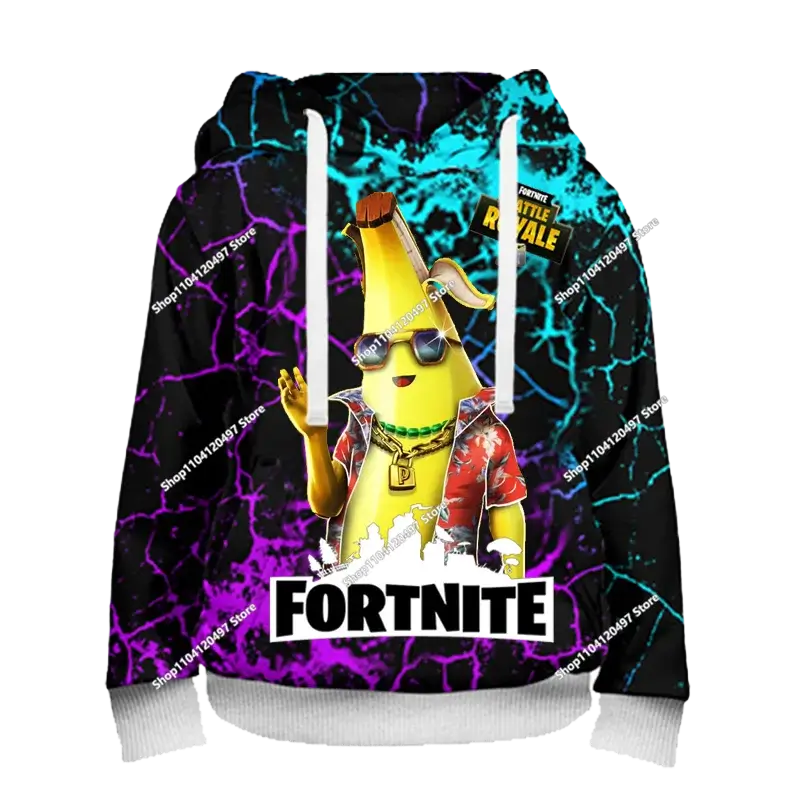 Children's Clothing Autumn Pullover T-shirt Hoodie New Fortnite Kids' Casual Wear Comfortable Streetwear