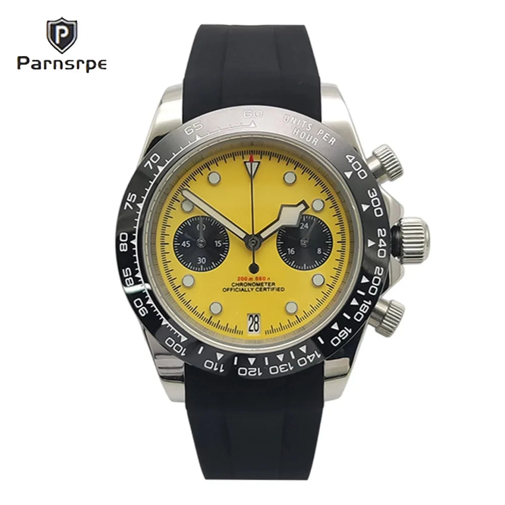 2025 New Latest VK64 Watch AR Sapphire Glass 5bar Men's Speed Sport Chronograph Fashion Quartz Watch relogio masculino