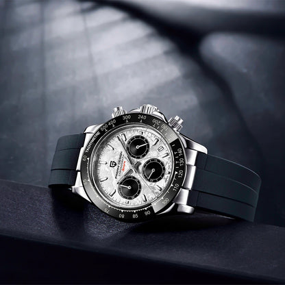 PAGANI DESIGN New Ceramic Bezel Men Quartz Wristwatches Luxurys Sapphire Glass Chronograph 100m Waterproof Stainless Watches Men