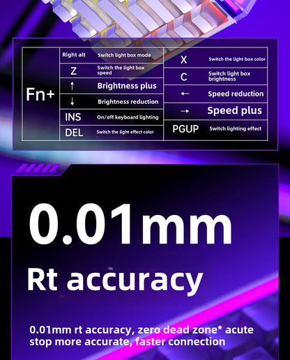 New AULA HERO 84HE 8K INSTOCK Magnetic Switch Gaming Keyboard E-sport Custom RGB Mechanical Keyboard Ergonomics Game Accessories