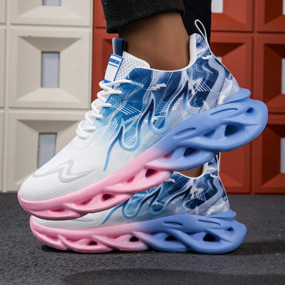 2025 unisexe chaussures de course hommes femmes léger maille respirant confortable plat doux chaussures de Tennis été à lacets baskets homme