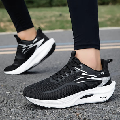Nuove scarpe da running con piastra in carbonio per maratona, da uomo e donna, sportive, traspiranti, leggere, comode, antiscivolo e casual