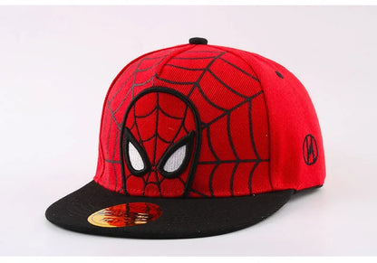 *2026 Anime Cartoon Spiderman Hats for Kids Toddler Baby Baseball Cap Spring Summer Children's Snapback Hip Hop Adjustable Caps