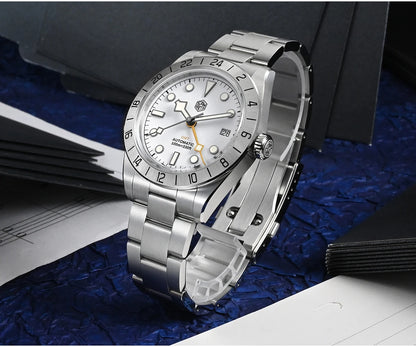San Martin New 39mm NH34 BB GMT Automatic Mechanical Watch Sport Watch Sapphire Luminous Waterproof 100m for Men Relogio SN0054