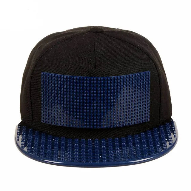 Karikatūrinės „Patchwork“ beisbolo kepurės, „DIY“ blokai, „Snapback“ kepurės, hiphopo kepurės vyrams ir moterims, nuimami „Pixels“ elementai, „Dad Hats“ kepurės, kepurės vaikams ir suaugusiems