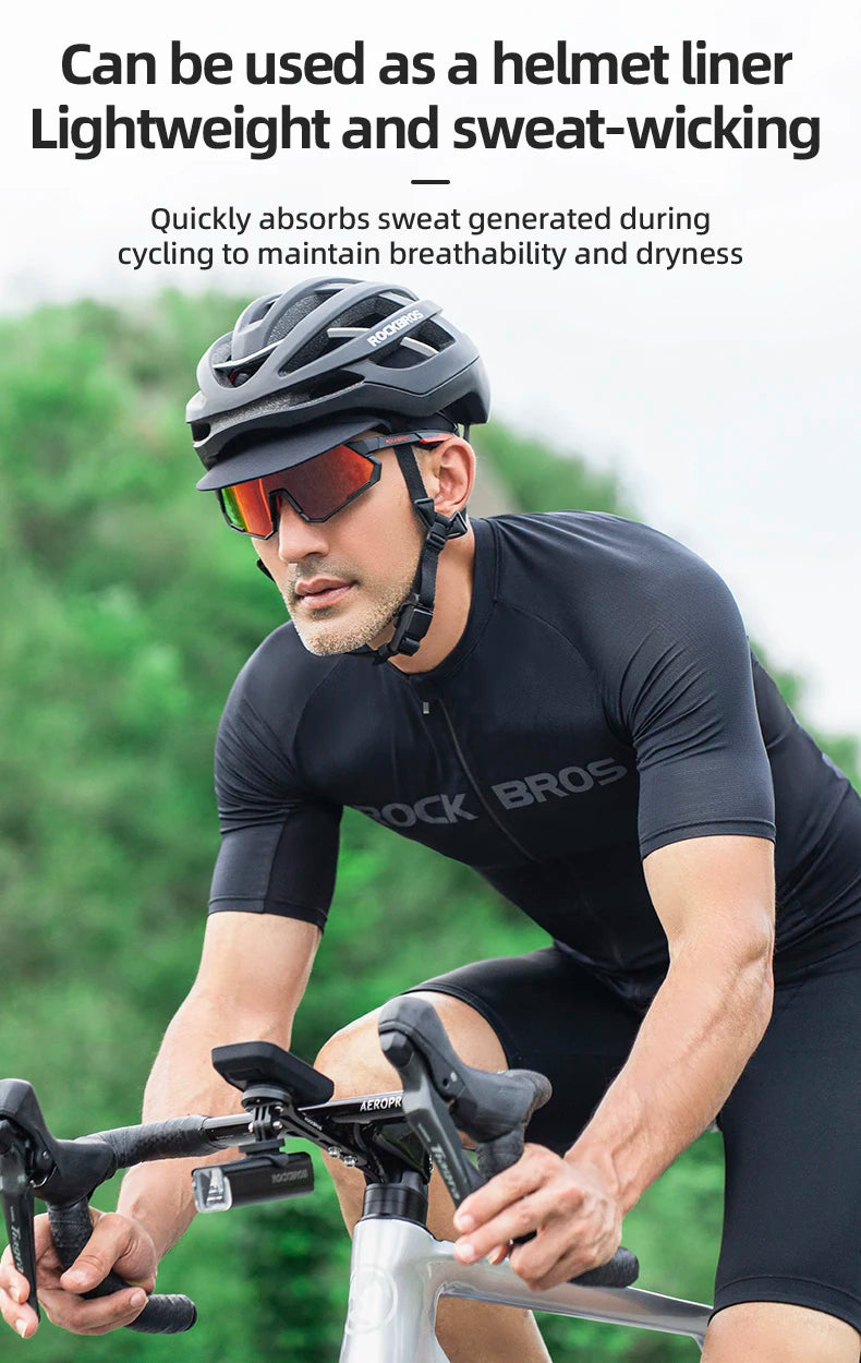 Casquette de cyclisme d'été ROCKBROS avec visière, protection solaire, respirante et à séchage rapide – Casquette de cyclisme pour les sports de plein air, la pêche et le cyclisme