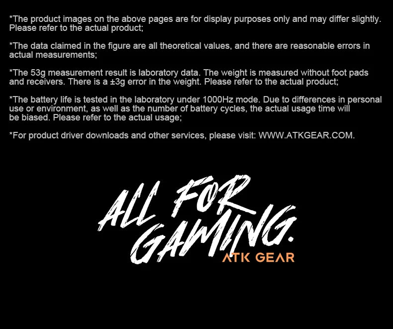 ATK Dragonfly A9 Ultra trådløs gamingmus PAW3950 ultralet tri-mode ergonomisk e-sports FPS-mus til gamere A9 SE Plus