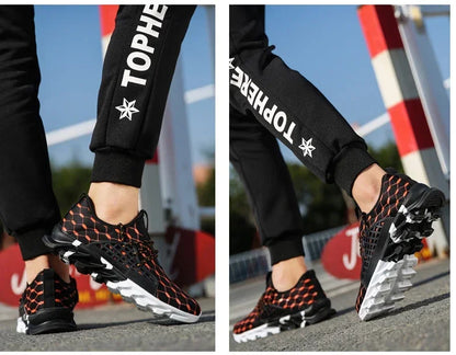 Men's Sports Shoes Breathable Casual Walking Tennis Sports Shoes