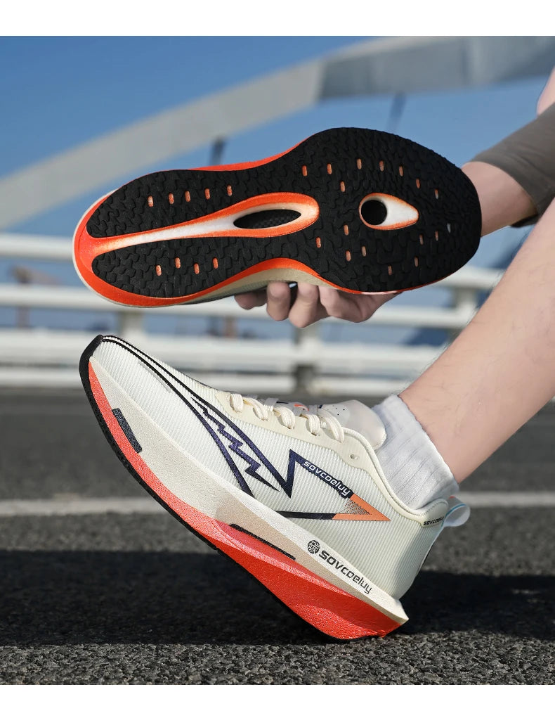 Ténis de corrida 2026 com placa de carbono para maratona, desportivos para homem, respiráveis, leves, confortáveis para mulher, atléticos, antiderrapantes e casuais, novidade