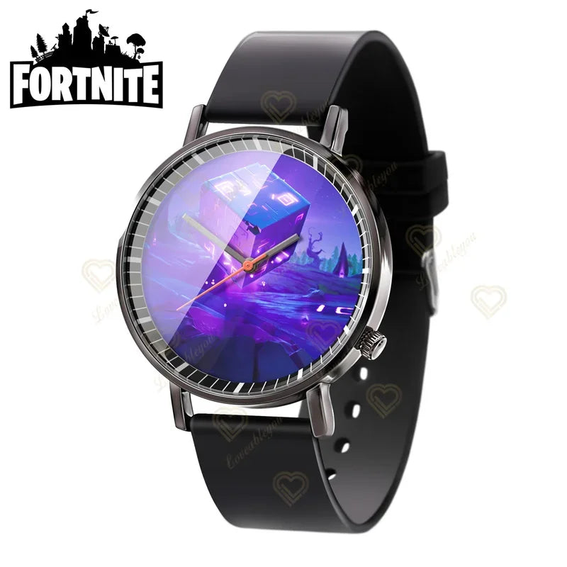 Wrist Watch F-Fortnite Cook Watch Trend Fashion Creative Quartz Student Watches Battle Game Figure Model Kids Birthday Gift