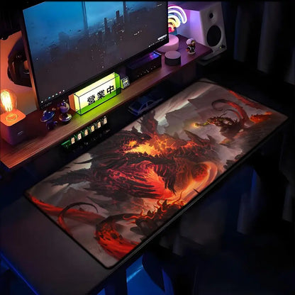 World of Warcraft Lich King -hiirimatto PC HD anime -pelitarvikkeet näppäimistön hiirimatto kannettavalle XXL pelikaappi työpöytä Mer -hiirimatto