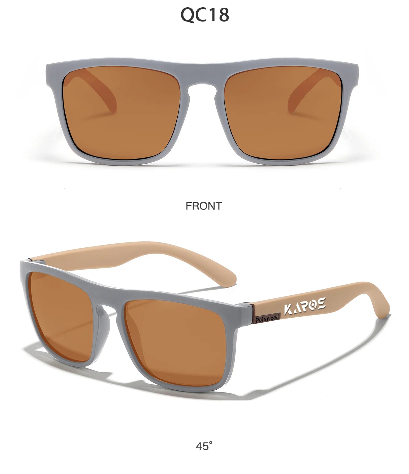 Karos Vintage Polarized Sunglasses Fashion Square Travel Driving Fishing Glasses Men Women Sports UV400 Eyewear Box YZ2024WB