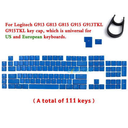 G915 913 TKL G815 G813 strukturierte, rutschfeste, transparente, hintergrundbeleuchtete Tastenkappe, geeignet für Logitech mechanische Tastaturen