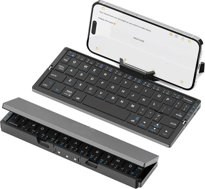 Tastiera pieghevole Bluetooth ricaricabile Jomaa per laptop, iPad e telefono – mini tastiera pieghevole portatile