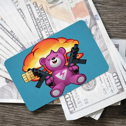 Cuddle Team Leader Fortnite Game Card Stickers for Bank Access Protective Waterproof Film Cover Sticker Surprise Gift