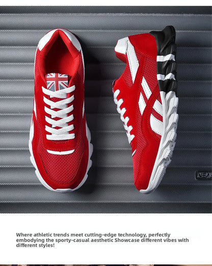 men's and women's running shoes breathable casual sneakers anti-slip vibration comfortable walking shoes 38-46