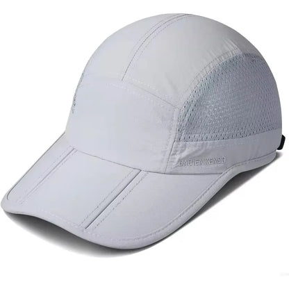 GADIEMKENSD Quick-Drying Foldable Portable Baseball Caps For Men Summer Sea Wave Embroidery Unisex Sport Sun Hats Snapback Cap