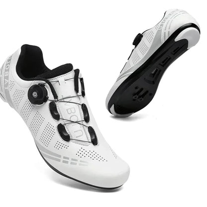 Scarpe da ciclismo unisex per bici da strada, da uomo, da racing, autobloccanti, sneaker da velocità per bicicletta da donna, tacchette SPD, calzature da ciclismo su strada