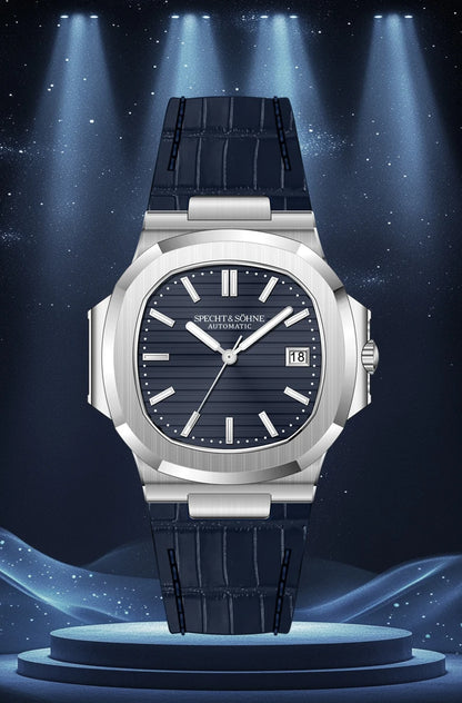 Specht&Sohne 2025 Nuevo reloj clásico de lujo para hombre, reloj automático para hombre en acero inoxidable con zafiro, 8215 reloj de pulsera mecánico