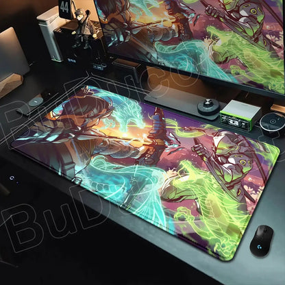 Overwatch Gaming Anime Girl Large XXL Mouse Pad HD Printing Computer Keyboard Mats Laptop Office Rubber Soft Desk Rug 900x400 MM