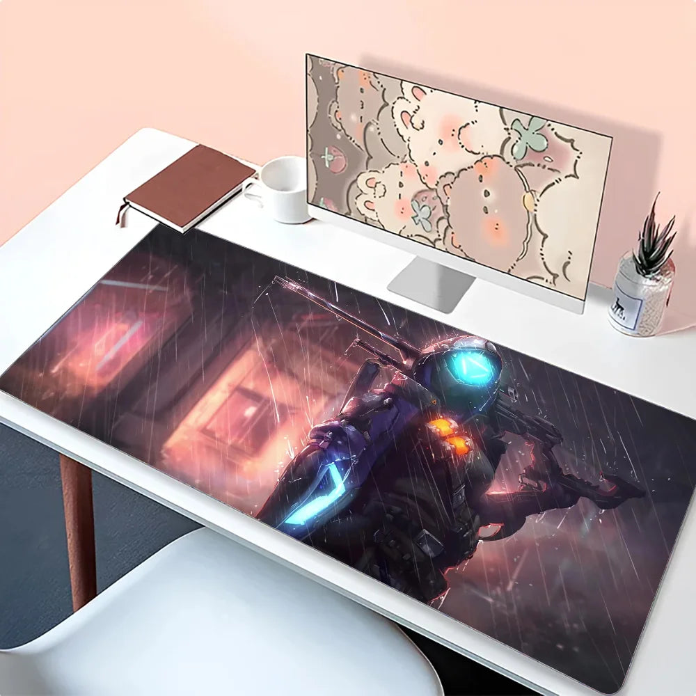 Mousepad Ana Shrike Overwatch, covoraș de birou cu suport, accesorii gaming Prime Gaming, XXL, covoraș pentru tastatură cu capitonaj