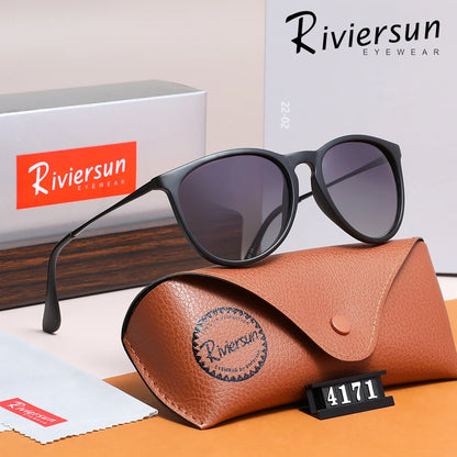 Trendy Cat Eyes Frame Polarized Sunglasses Alloy Design UV400 Travel Glasses For Women Men Driving Eyewear