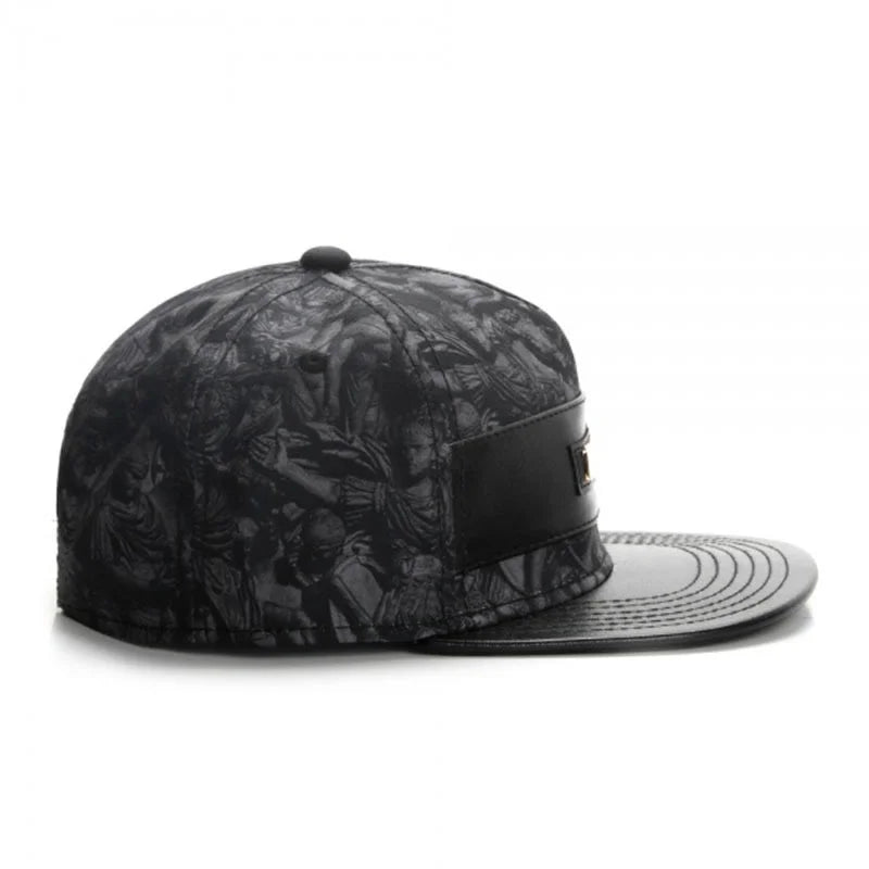 Usnjena bejzbolska kapica blagovne znamke Fashio za moške in ženske, HipHop Knight Snapback, Kpop, za odrasle, za prosti čas, oblikovalska Gorras Hombre