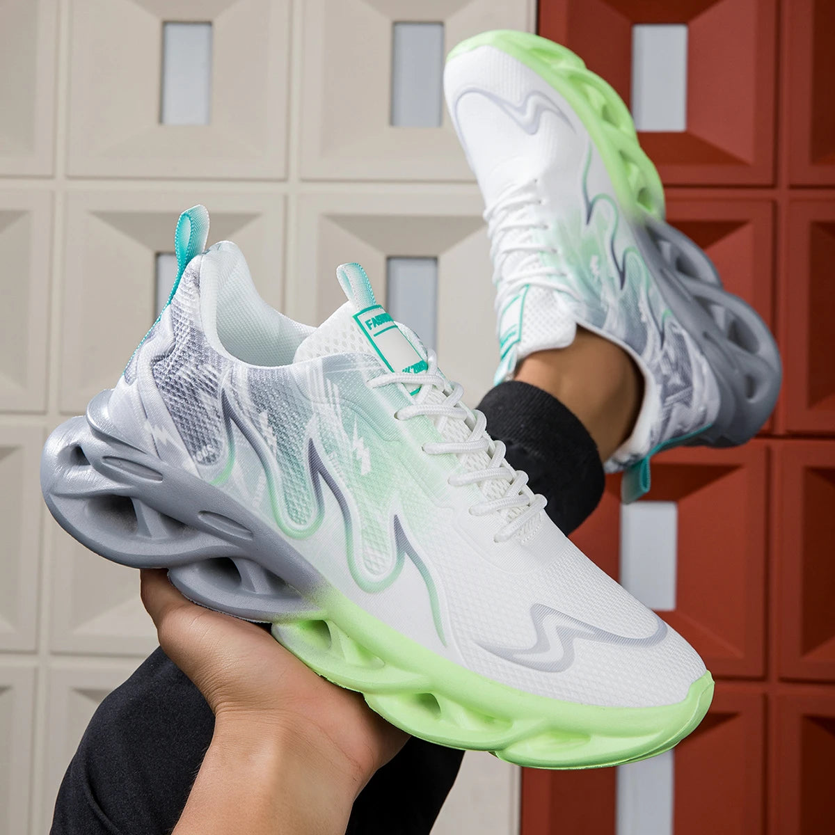 2025 unisexe chaussures de course hommes femmes léger maille respirant confortable plat doux chaussures de Tennis été à lacets baskets homme