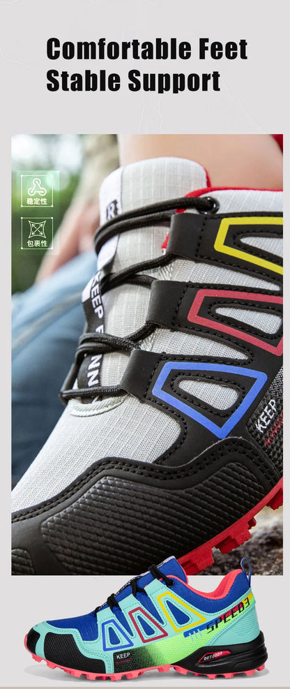 Women’s Waterproof Hiking Shoes Outdoor Sports Shoes Women’s Walking Travel Sports Shoes Bicycle Sports Shoes Running Sports Shoes