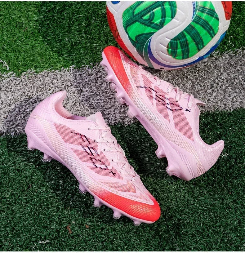 Nouvelles chaussures de football pour hommes, chaussures de soccer pour terrain en herbe, chaussures d'entraînement, chaussures de sport ultralégères, chaussures de match professionnelles, baskets antidérapantes unisexes.