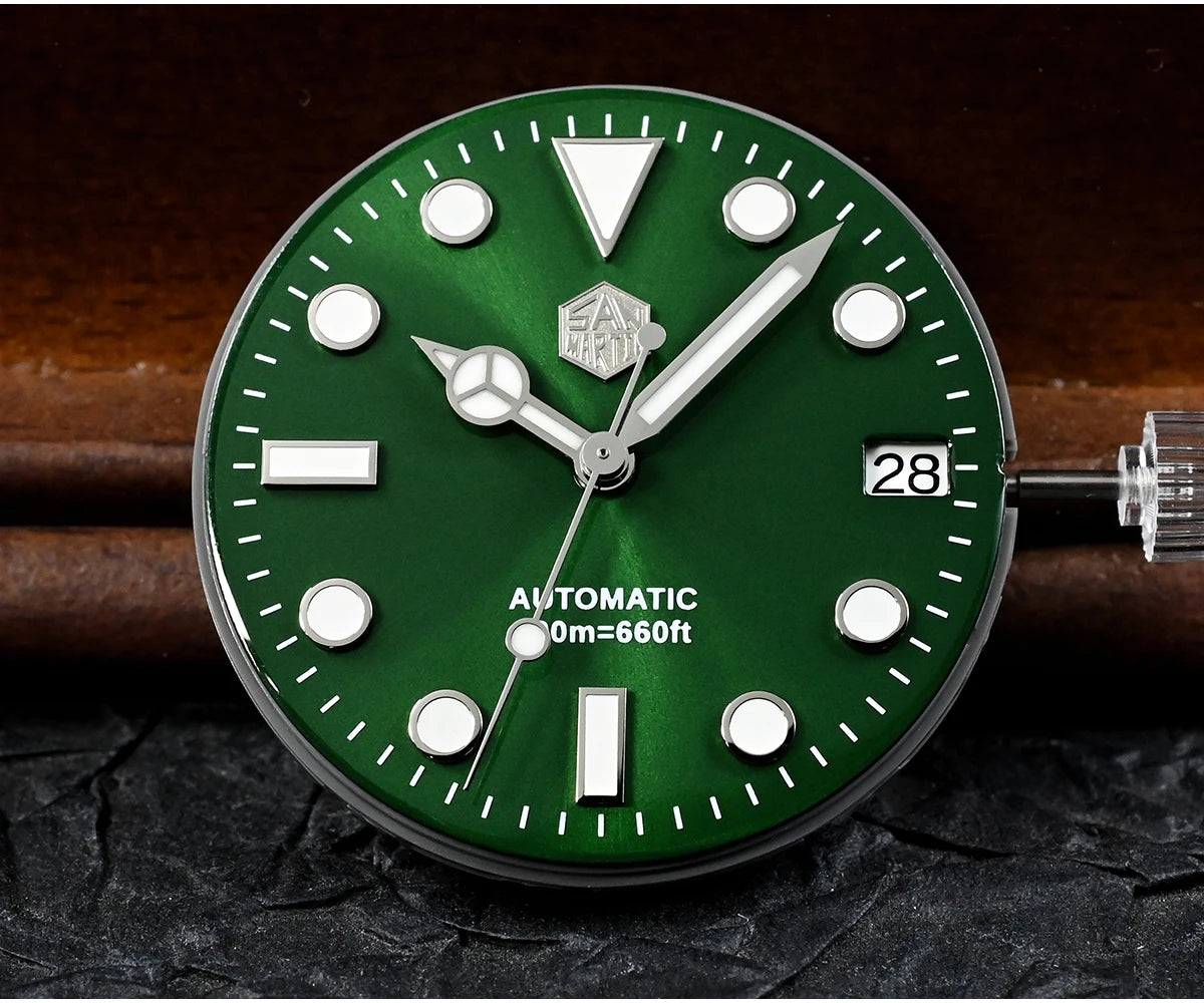 San Martin New 40mm Water Ghost Diver Watch Men Luxury NH35 PT5000 Automatic Mechanical Watch Sapphire Waterproof 200m SN0017