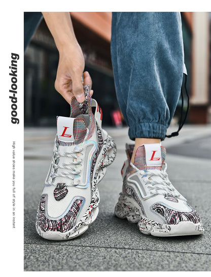 Shoes Men Sneakers Male Casual Men's Shoes Tennis Luxury Shoes Trainer Race Breathable Shoes Fashion Loafers Running Shoes for Men