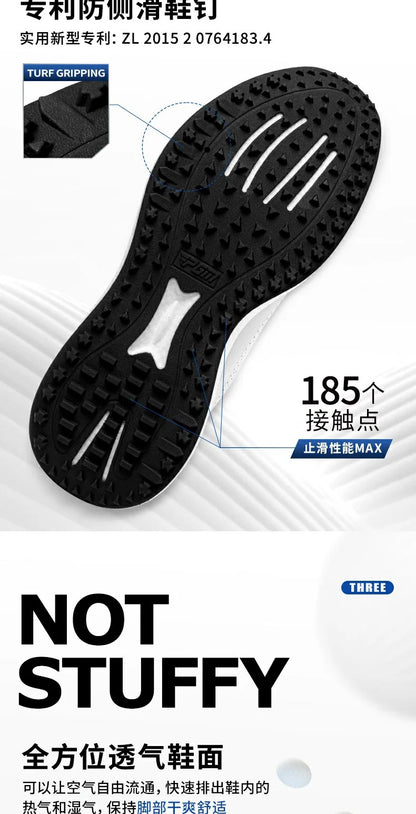 PGM muške sportske tenisice za golf Super Soft Popcorn midsole Knob Lace, protuklizne, prozračne golf cipele
