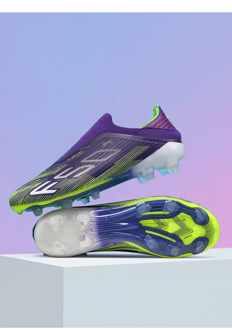 Nouvelles chaussures de football pour hommes, chaussures de match, crampons pour terrain en gazon, baskets de haute qualité, chaussures de futsal pour intérieur, chaussures montantes antidérapantes pour extérieur, meilleu