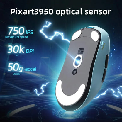 SCYROX V6 nem porózus vezeték nélküli esport egér, 40g, 750IPS, 8k vevőegységgel, gyors válaszidővel, 3950, prémium minőségű 8KHz gaming egér