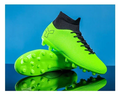 Chaussures de football pour hommes, modèle original, résistantes, pour terrain gazonné, crampons, antidérapantes, de haute qualité, confortables, chaussures de football pour activités de plein air.
