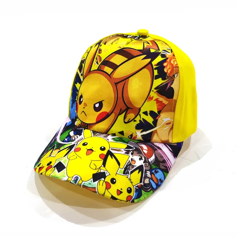Animuotų „Pokemon“ beisbolo kepurė su Pikachu, reguliuojama „Pokemon“ cosplay, hip-hop stiliaus kepurė vaikams, mergaitėms ir berniukams, anime figūrėlės, žaislai, dovanos vaikams