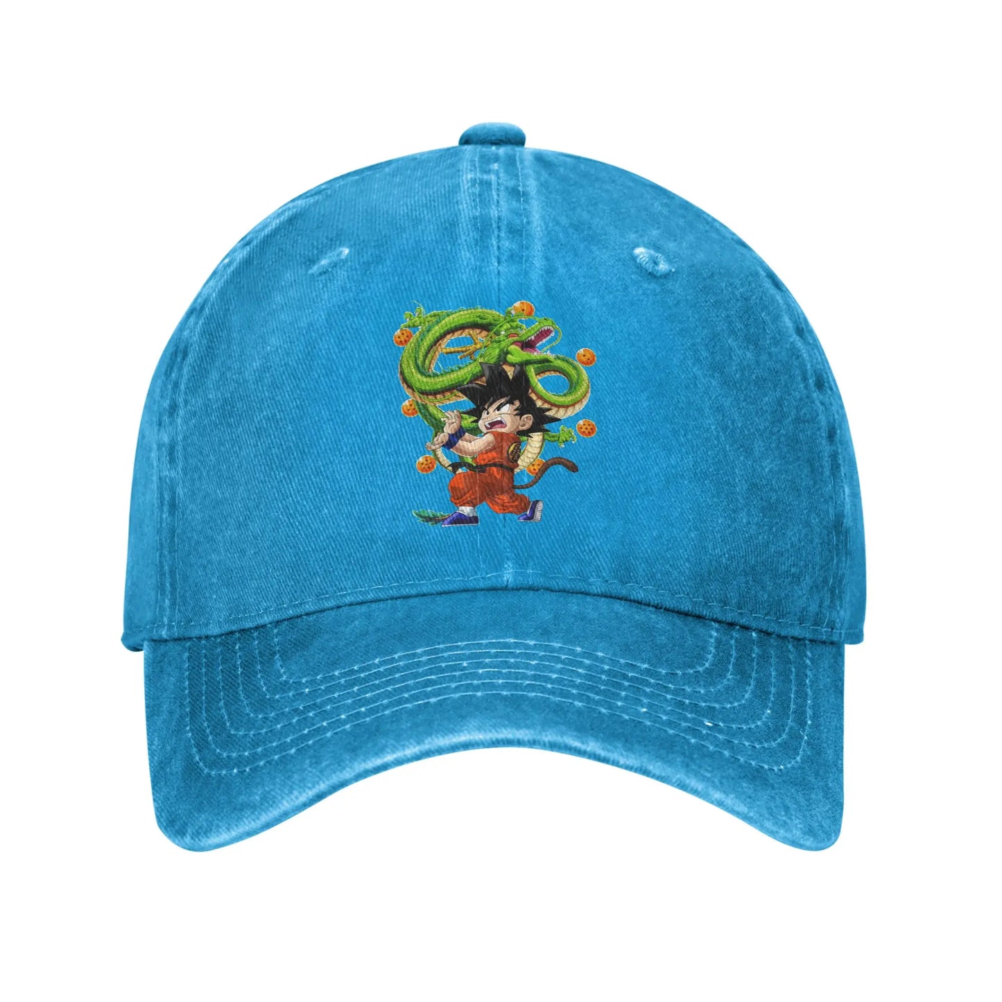 Retro Kamehameha Kid Goku Anime Baseball Caps Unisex Distressed Cotton Headwear Dragon Ball Outdoor Workouts Gift Hats Cap, produit gaming premium Fraquane