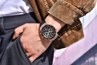 PAGANI DESIGN men’s quartz watches – Luxury sports chronograph, water-resistant, featuring luminescent hands and a sapphire crystal with anti-reflective coating
