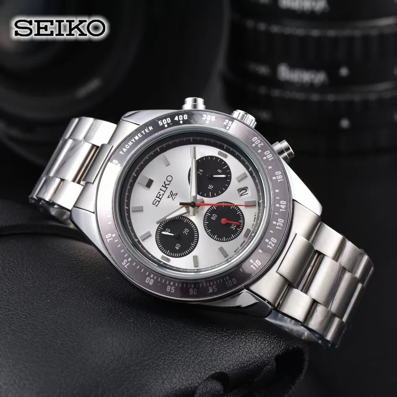 Seiko Fashion Multi-functional Watch Business Leisure Sports Quartz Watch Calendar Waterproof Quartz Watch