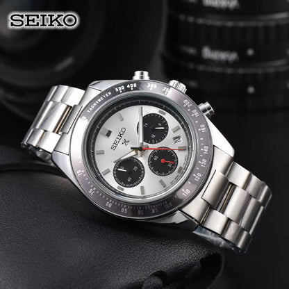 Seiko Fashion Multi-functional Watch Business Leisure Sports Quartz Watch Calendar Waterproof Quartz Watch