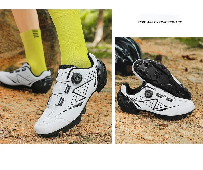 Professional Men's MTB Cycling Shoes White Racing Self-Locking 2024 Speed Road SPD Bicycle Sneakers New Women's Flats Cleats Shoes