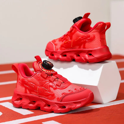 Children's Sports Shoes Fashionable Mesh Campus Student Cushioning Training Shoes New Breathable Non-Slip Daily Jogging Shoes