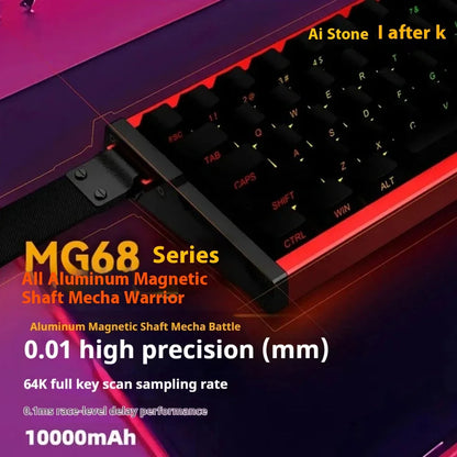 Irok MG68 MAX Keyboard Magnetic Switch Hot Swap RGB 8K Gamer Mechanical Keyboard PC E-Sports Gaming Accessories Customized Gift