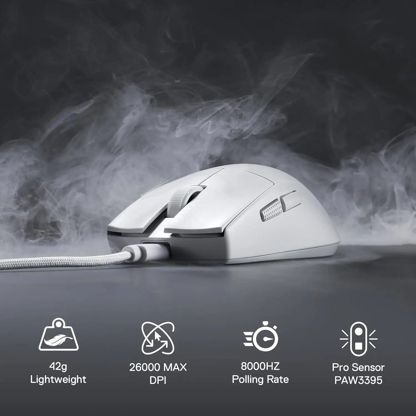 Redragon M996 Wired 8K 26,000 Max DPI 2.4G Gaming Mouse