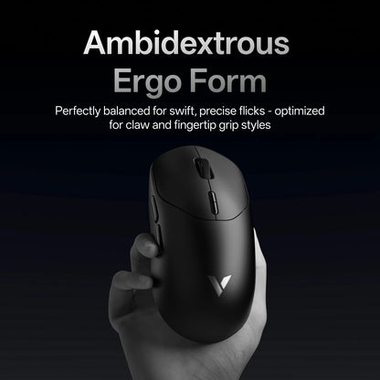 Rapoo VT2 MAX Wireless E-sports Gaming Mouse with 8K Polling Rate Optical Sensor Ergonomic Design 53g Lightweight for PC Latop