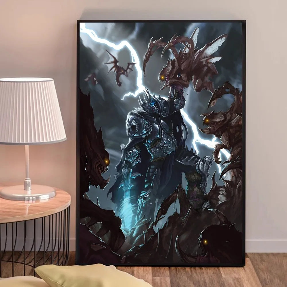 Poster za igru World of Warcraft, kvalitetni otisci i plakati, HD kvaliteta, zidna umjetnost, studija, kućni dekor