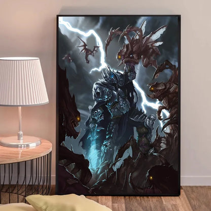 Poster za igru World of Warcraft, kvalitetni otisci i plakati, HD kvaliteta, zidna umjetnost, studija, kućni dekor