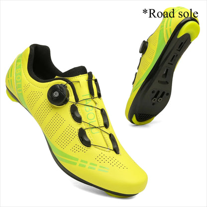 Scarpe da ciclismo unisex per bici da strada, da uomo, da racing, autobloccanti, sneaker da velocità per bicicletta da donna, tacchette SPD, calzature da ciclismo su strada