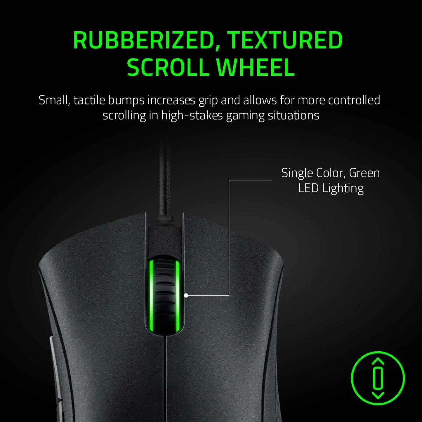 Mouse da gaming cablato originale Razer con sensore ottico 6400 DPI per laptop, mouse ottico ad alta velocità